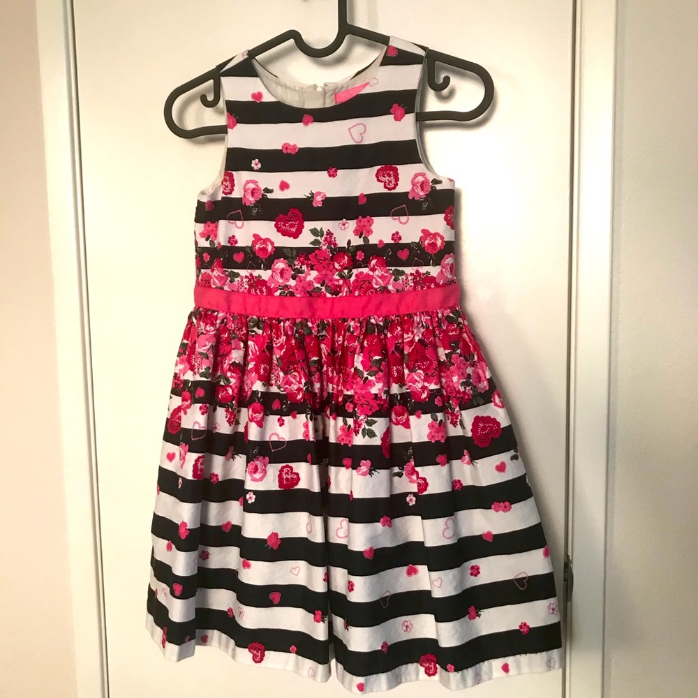 Isaac Mizrahi Stripes and Hearts Dress Girls 8